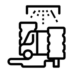 car wash Line Icon
