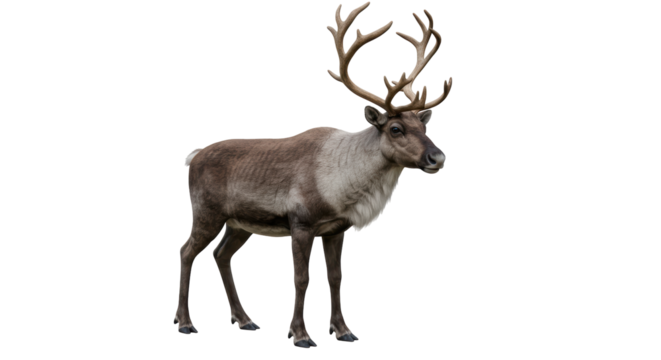 Isolated Caribou Reindeer