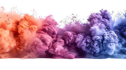 Vibrant Color Explosion: Abstract Ink Cloud Design, Colorful Swirls, Pastel Hues, Artistic Background Texture