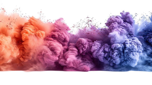 Vibrant Color Explosion: Abstract Ink Cloud Design, Colorful Swirls, Pastel Hues, Artistic Background Texture