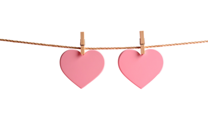 Golden heart symbol of love and romance for Valentine's Day celebration isolated on white background