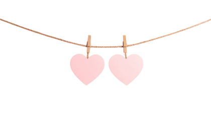 Golden heart symbol of love and romance for Valentine's Day celebration isolated on white background