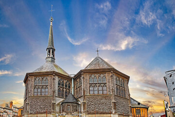 Die Kirche Sainte Catherine in Honfleur, Normandie, Frankreich