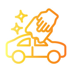 car wash Line Gradient Icon