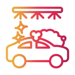 car wash Line Gradient Icon