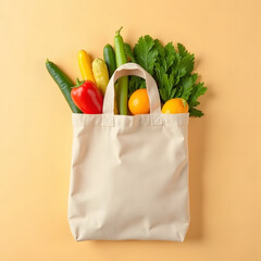 shopping bag with groceries