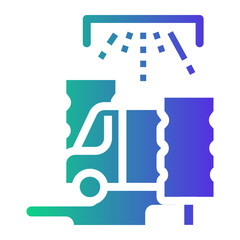 car wash Gradient icon