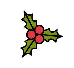 クリスマスの木の実イラスト / ベクター