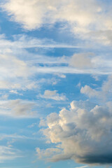 夏の空　夕暮れの時の空と雲14
