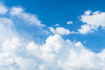 Fototapeta premium 夏の空 夕方の青空と積雲15