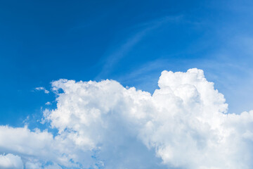 夏の空　夕方の青空と積雲17