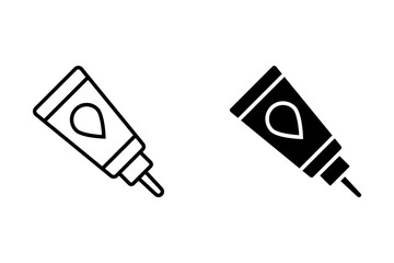 glue icon design from line and glide style vector template