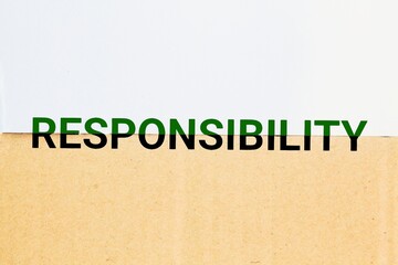 The word responsibility. the state or fact of having a duty to deal with something or of having...