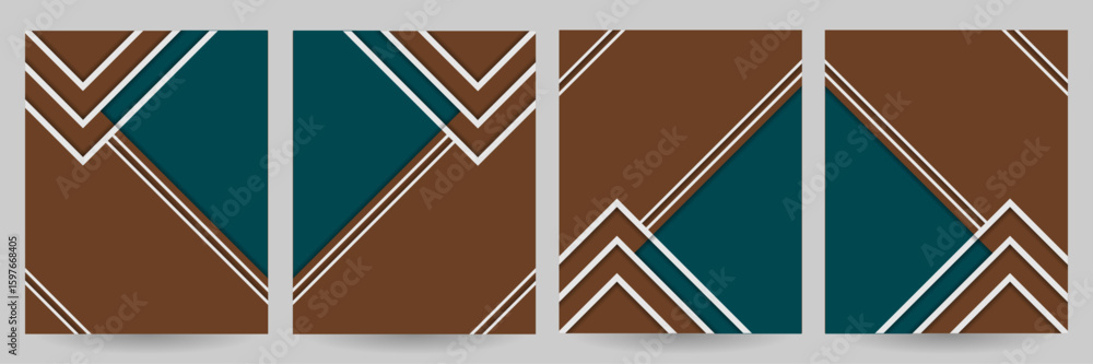 Poster geometric line minimal banner template – abstract cover background with multiple triangle shape – se