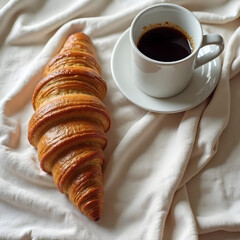 coffee and croissant