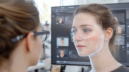 A portable 3D scanner used to capture detailed human facial expressions