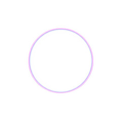 A pastel colored circle frame isolated on transparent background