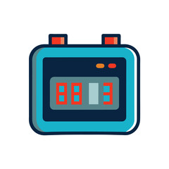 vector illustration of a digital timer