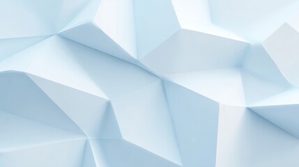 Obraz premium Abstract light blue polygonal background geometric shapes 3D rendering