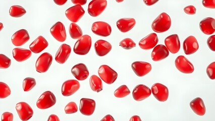  Floating pomegranate seeds transparent png