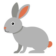Rabbit  animal vector illustration perfect for posters, icon, t-shirts, cards, wall art prints and ai design.