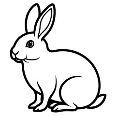 Fototapeta premium Rabbit animal vector illustration perfect for posters, icon, t-shirts, cards, wall art prints and ai design.