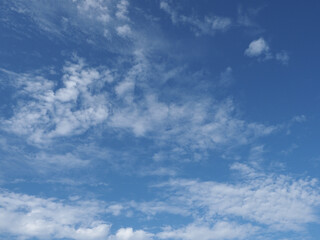 blue sky cloudscape background