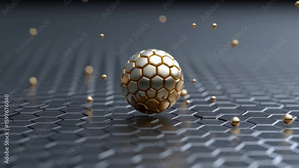 Aufkleber nanomaterial with advanced elastic properties captured in a vibrant scene, highlighting structural a