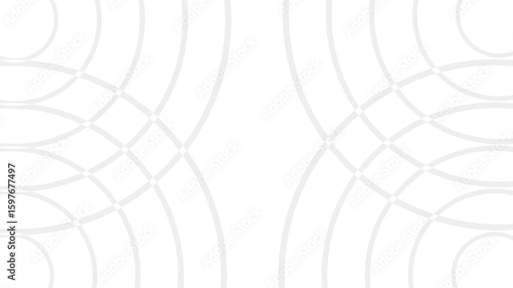 Poster abstract 3d circles render background loop white abstract pattern of circles with the effect of disp