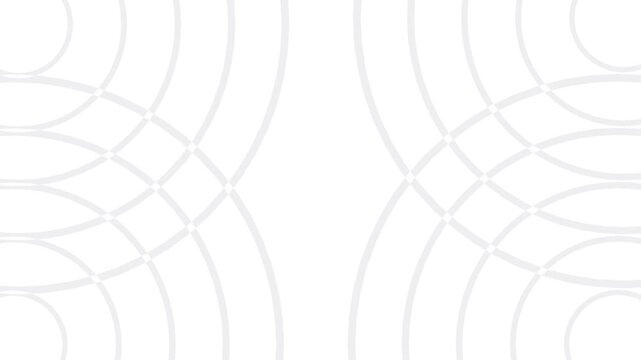 Abstract 3d circles render background Loop White abstract pattern of circles with the effect of displacement. White circles wave gradient animation Pure basic animated cover for business presentation