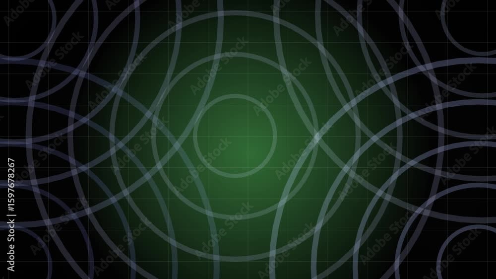 Poster abstract 3d circles render background loop white abstract pattern of circles with the effect of disp
