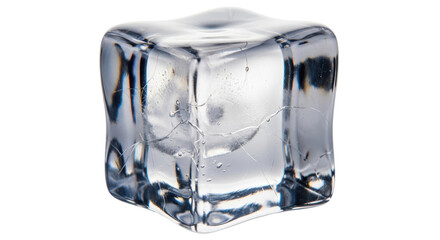 Isolated Ice Cube