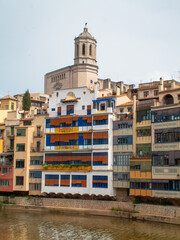 Núcleo histórico, o Barrio Viejo de Gerona. 