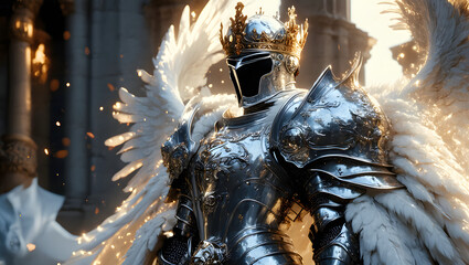 Winged Knight in Royal Armor
