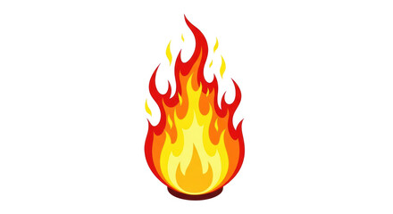 Isolated Fire Flames