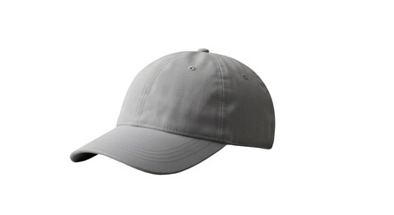 A light gray baseball cap on a black background.