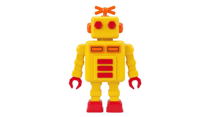 Isolated Toy Robot