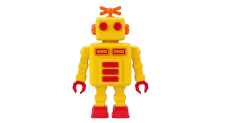 Isolated Toy Robot