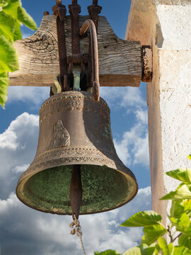 Church bell in Kritsa village, Crete, Greece
