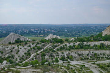 sand quarry in Donetsk region Ukraine