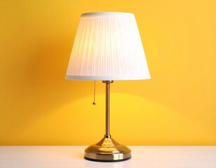 lamp on a table