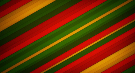 Diagonal red green stripes festive holiday pattern wrapping paper