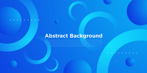 Abstract colorful blue gradient color circle background design. Trendy circle overlap shapes pattern element. Eps10 vector