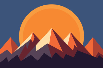 Sunrise Mountain Landscape