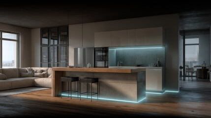 smart home integrated with advanced ecofriendly technology that enhances energy efficiency