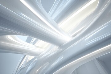 Abstract White Architecture Design Interior