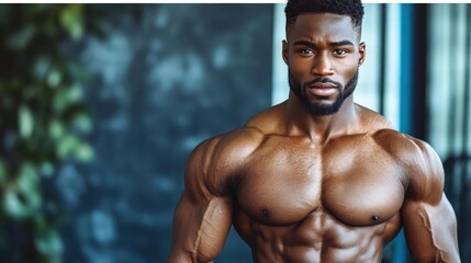 portrait of a muscular man