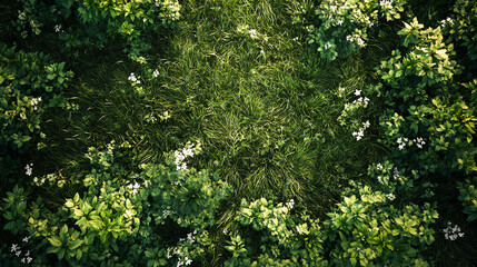 Fototapeta premium Grass real field background light natural green floor outdoor wallpaper