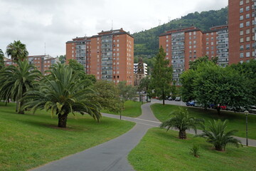 City park in spring
