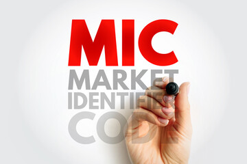 MIC Market Identifier Code - unique identification code used to identify securities trading...